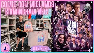 Comic Con Midlands Birmingham NEC 12-13 July 2025 Weekend Vlog Vampire Diaries Twilight Shopping