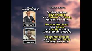 Peter Albert ~ Long Obituary