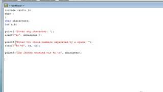 Learning C Programming Lesson 5: Scanf function