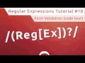 Regular Expressions (RegEx) Tutorial #10 - Creating a Form (Start Code Tour)