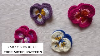 Tejer una preciosa flor violeta a crochet - paso a paso