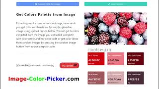 Extract colors from image with Color Palette Generator