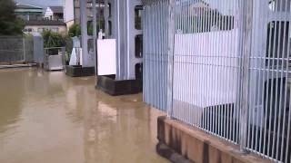 台風１８号による大雨の影響・京都市伏見区の住吉小学区【2013.9.16】021