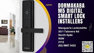 Dormakaba M5 Digital Door Smart Lock Installation | Call (02) 9887 3433 - Macquarie Locksmiths