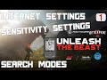 Minelab Manticore. Sensitivity. Search Modes. Internet Settings