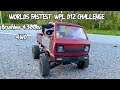 #WFD12 Worlds Fastest WPL D12 challenge : modified fwd/4wd