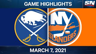 NHL Game Highlights | Sabres vs. Islanders - Mar. 7, 2021
