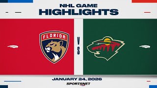 NHL Highlights | Panthers vs. Wild - January 24, 2026
