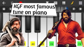 KGF tune piano | KGF mother tune | most famous | Tarzan tune sirf 2 minute mein sikho | KGF walkband