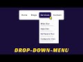 2 ways of making dropdown submenu | HTML, CSS & JavaScript