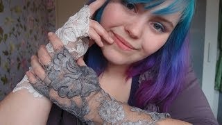 DIY Fingerless lace gloves - tutorial