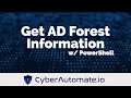 19. Create an HTML report of Active Directory Forest Information with PowerShell