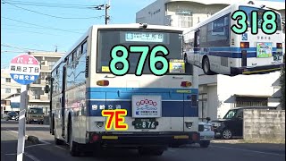 きょうのバスたち。876・318乗り。k227