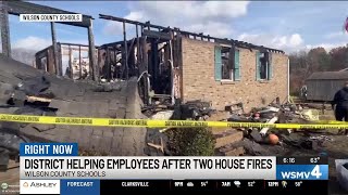 Wilson County Schools helping employees after two house fires
