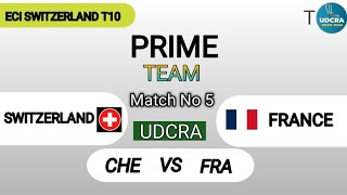 CHE VS FRA Fantasy Dream11 Prediction, CHE VS FRA ECI T10 SWITZERLAND 2023, 5th Match Prediction