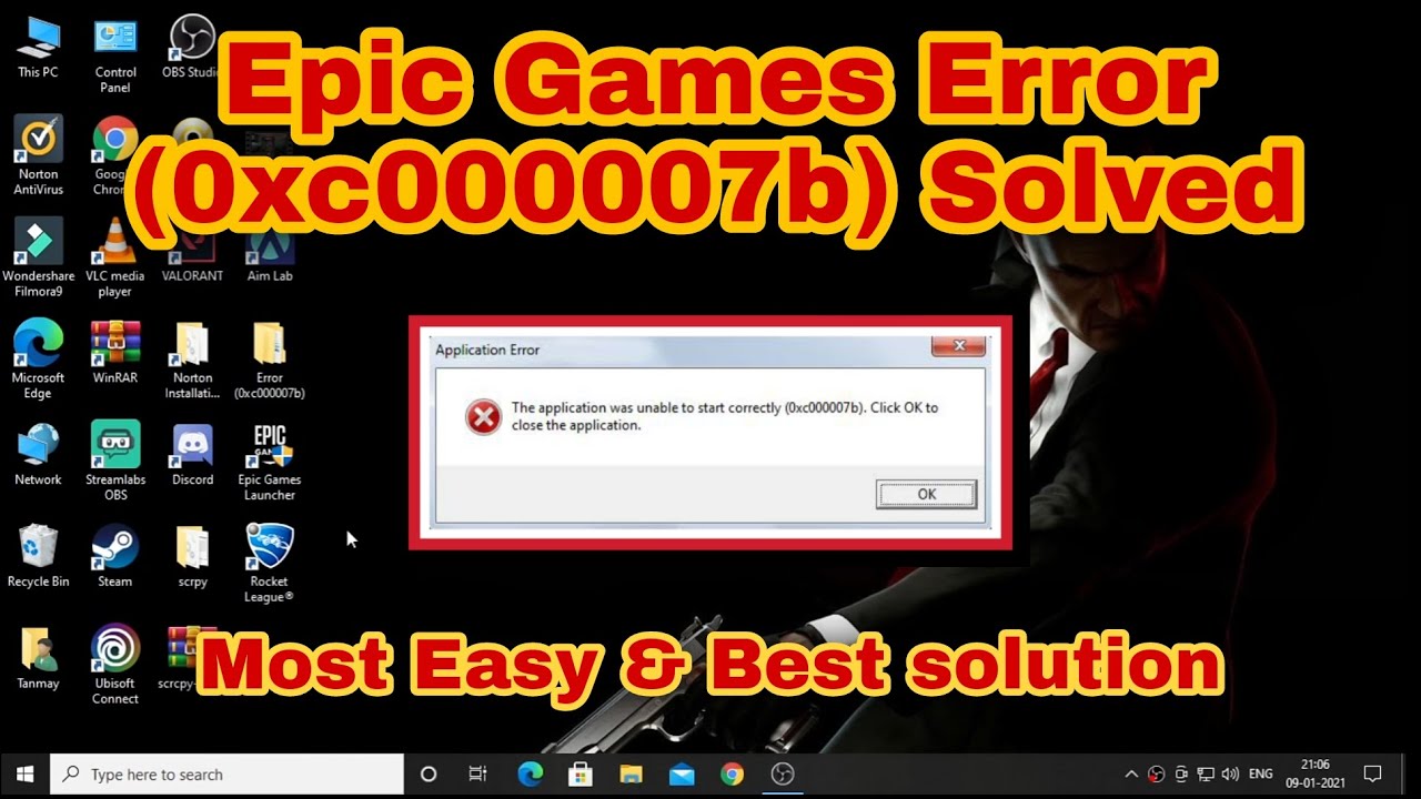 Error (0xc000007b) Fixed | Epic Games Problem (0xc000007b) Solved ...