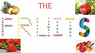 The fruits in English - Las frutas en Inglés 🍎🍉