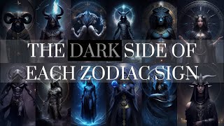 The Dark Side of Each Zodiac Sign 🌒🪧