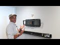 how to install echogear full motion articulating tv wall mount bracket