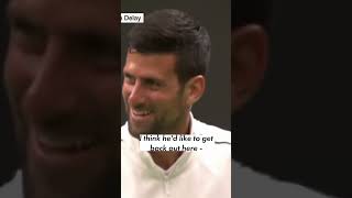 🌧️ Novak Djokovic mops up the court at Wimbledon during rain delay 🎾 | #shorts | NYP Sports