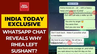 Why Rhea Left Sushant Singh Rajput: Rhea Chakraborty’s WhatsApp Chats with Mahesh Bhatt Revealed