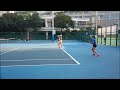 forehand demonstration by hong kong tennis coach center