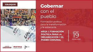 Gobernar con el pueblo - Mesa 1 Formación Política para la organización y el poder comunal