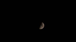 Timelapse 1st Quarter Moon Timelapse