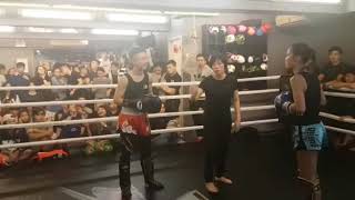 2018 x-fight 館內賽 (muaythai )48KG 黃詩淇 (剛嵐)vs 劉家瑤 R1