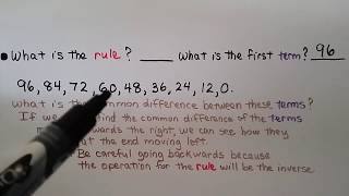 4th Grade Math 5.6, Number Patterns