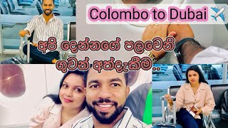 Colombo to Dubai ✈️✈️✈️♥️🤗| Sweet Journey | Our First Experience 🥰| Fits Air ✈️🇦🇪🇱🇰