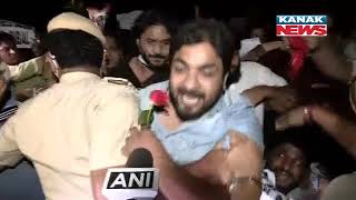 Workers Of Delhi Congress Protest Against Senior Party Leader Kapil Sibal Outside His Residence