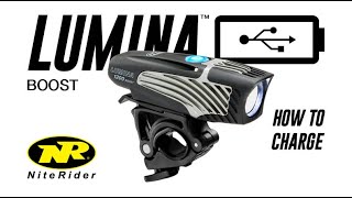 NiteRider® USB Charging Lumina™ Boost Series Bike Headlight How To