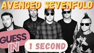 Can you guess the Avenged Sevenfold song in 1 second?