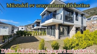 Didim Akbük'te alabileceğiniz en kelepir son iki müstakil 3+1 villa bu fırsatı kaçırmayın.