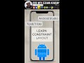 Android Constraint Layout in Android Studio #androidstudio #android #androidtutorial #shorts