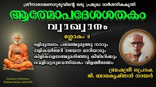 ആത്മോപദേശശതകം | ശ്ലോക൦ # 8 | വ്യാഖ്യാനം | ബ്രഹ്മശ്രീ പ്രൊഫ. ജി. ബാലകൃഷ്ണന്‍ നായര്‍