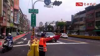 進度超前 高雄大順陸橋快車道開放通車