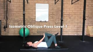 Isometric Oblique Core Press in Hooklying
