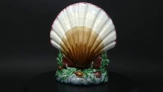 Minton Majolica Shell Flower Holder  #22328