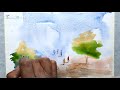 watercolor landscape watercolor painting for beginners watercolor landscape tutorial no.81