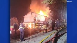 Fire rips through Clinton County home