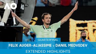 Felix Auger-Aliassime v Daniil Medvedev Extended Highlights (QF) | Australian Open 2022