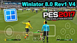 PES 2017 Android Gameplay ( HD 60 FPS ) Winlator Frost 8.0 Rev1 V4 Update - PES 17 Winlator Android