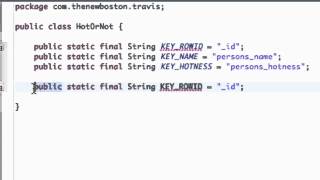 Android Application Development Tutorial 112 Setting up SQLite Database Variables YouTube