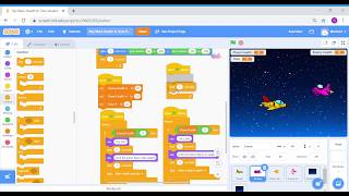 Create Health & Time competition variables in Scratch