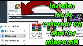 Instalar Mods Externos O De Otras Páginas En Un Servidor De  Aternos Minecraft