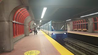 voici tout le trajet du métro de Montréal STM en direction Honoré-Beaugrand en MR 63