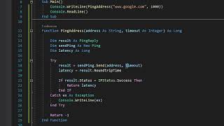 How to Ping an Ip Address Using Visual Basic (Simple)