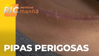 Perigo do verão: Aumenta o número de acidentes com linhas cortantes em pipas